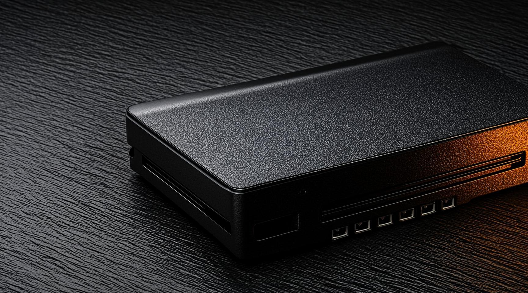 Rack-mounted network appliance in a dark data center, one amber status light glowing on an unconfigured unit, power cables waiting (AI-generated illustration)